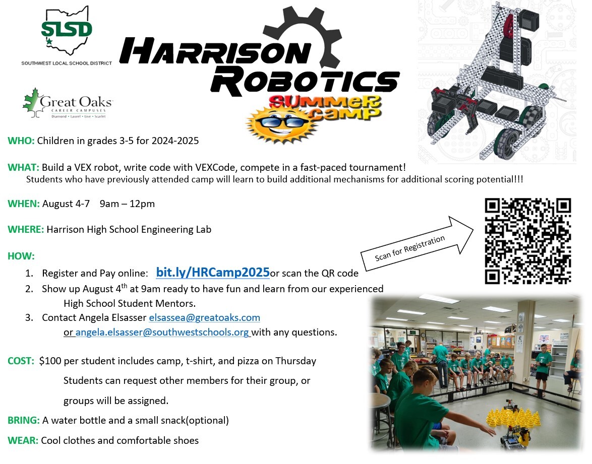 robotics camp flyer