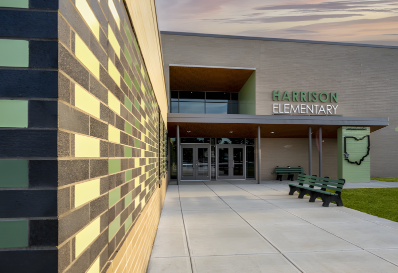 Harrison Elementary School entrance