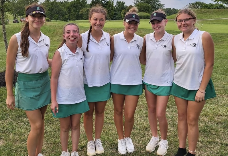Girls golf group